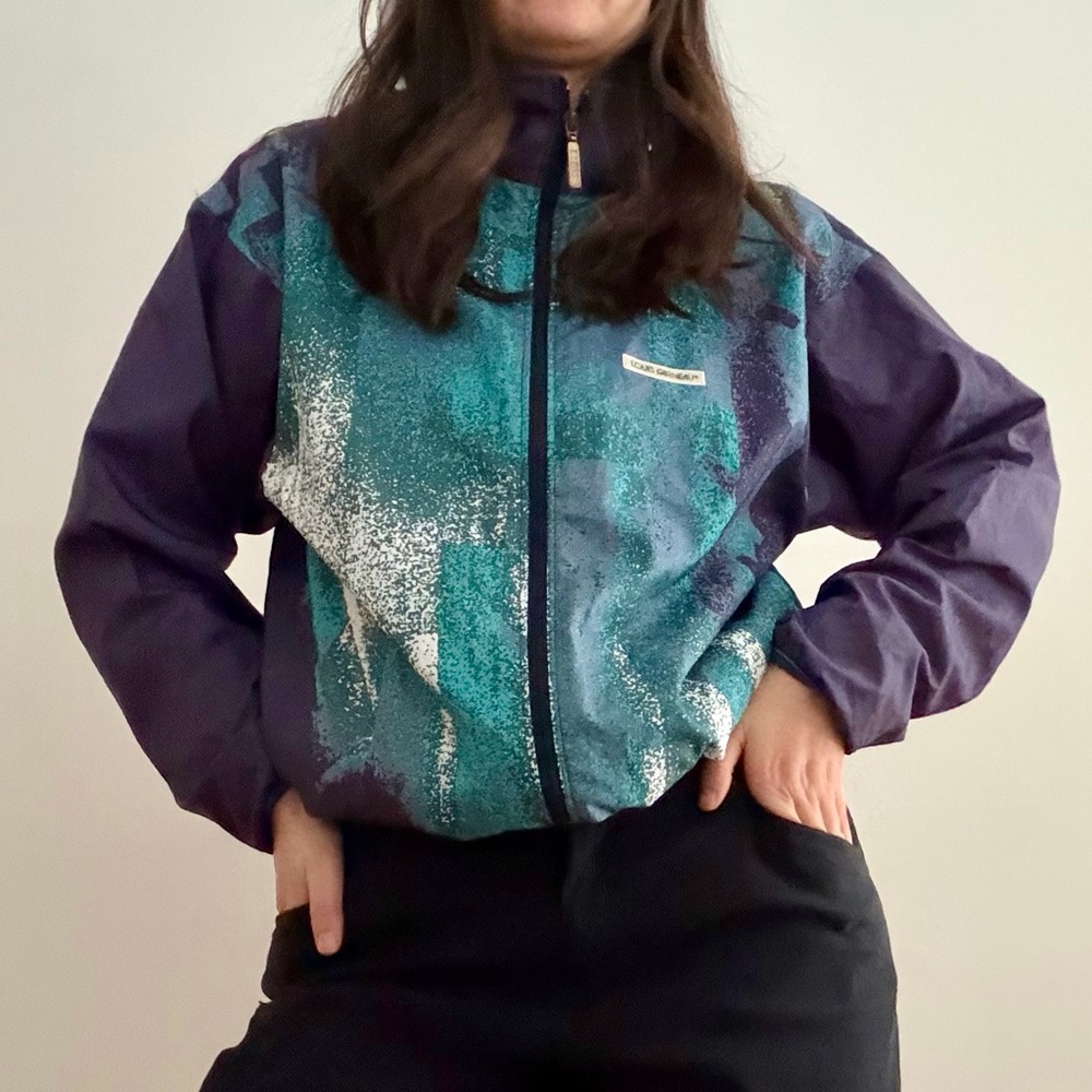 VINTAGE 90s retro Louis Garneau windbreaker - M - Picture 3 of 16